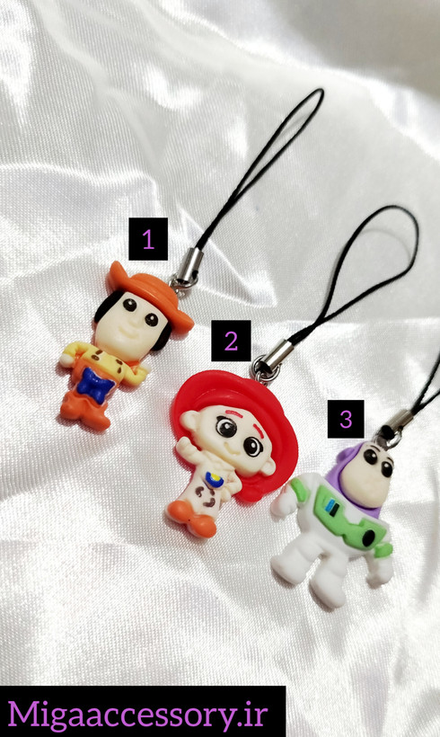 آویز موبایل وودی، جسی و باز لایتیر | سیلیکون خمیری وارداتی بند گوشی کارتونی کیوت Toy Story مناسب هدیه